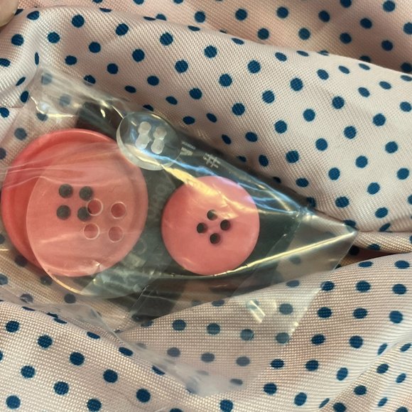 COLE Haan pink double breasted raincoat/trench coat with ties on sleeves, size M - Picture 13 of 15